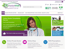 Tablet Screenshot of nationwidepharmacies.co.uk